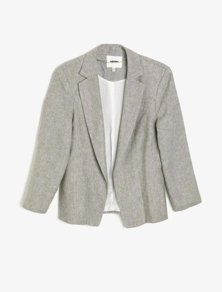 10616 Khaki Classic Lapel Jacket