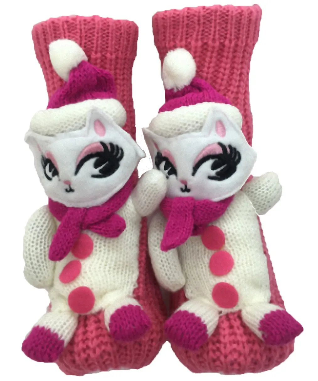 3D Cartoon Animal Funny Woolen Knit Socks Thickened Winter Warm Socks