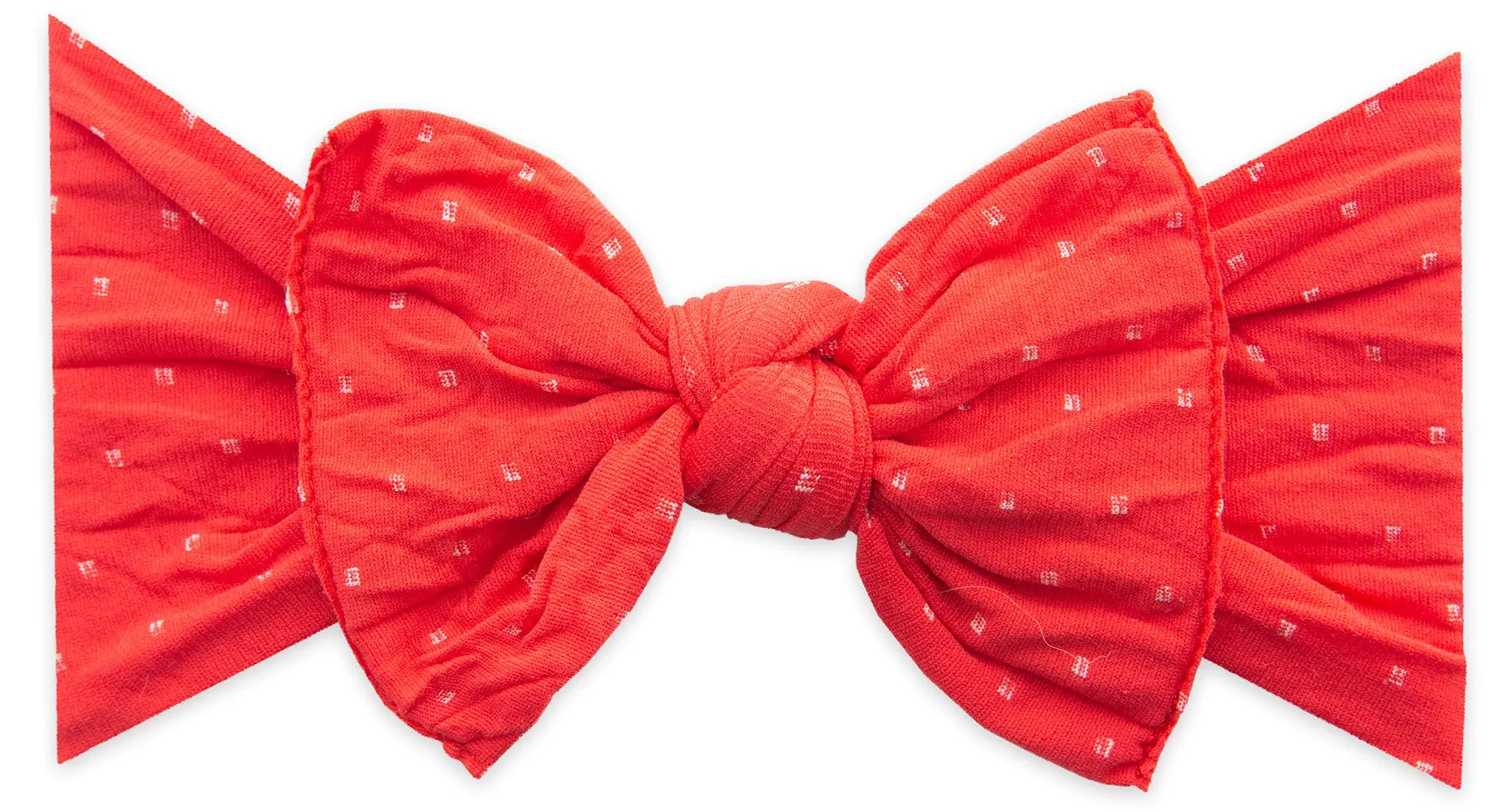 Baby Bling Cherry Dot Patterned Knot Headband