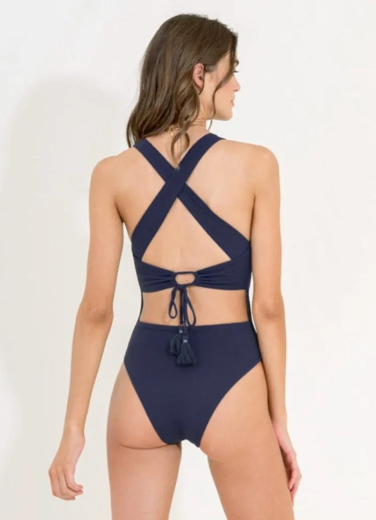 Blue Spruce Queen High Neck One Piece