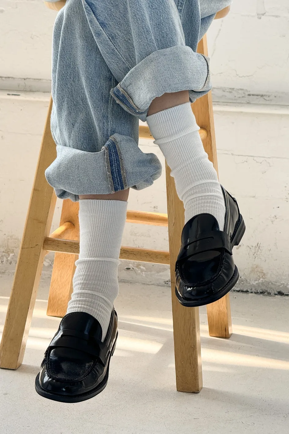 Classic White Trouser Socks