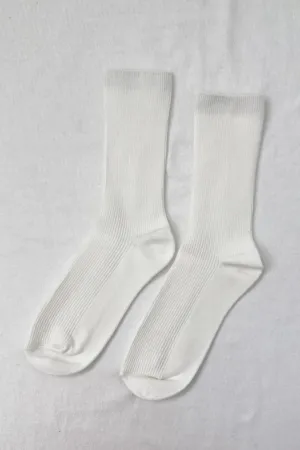 Classic White Trouser Socks