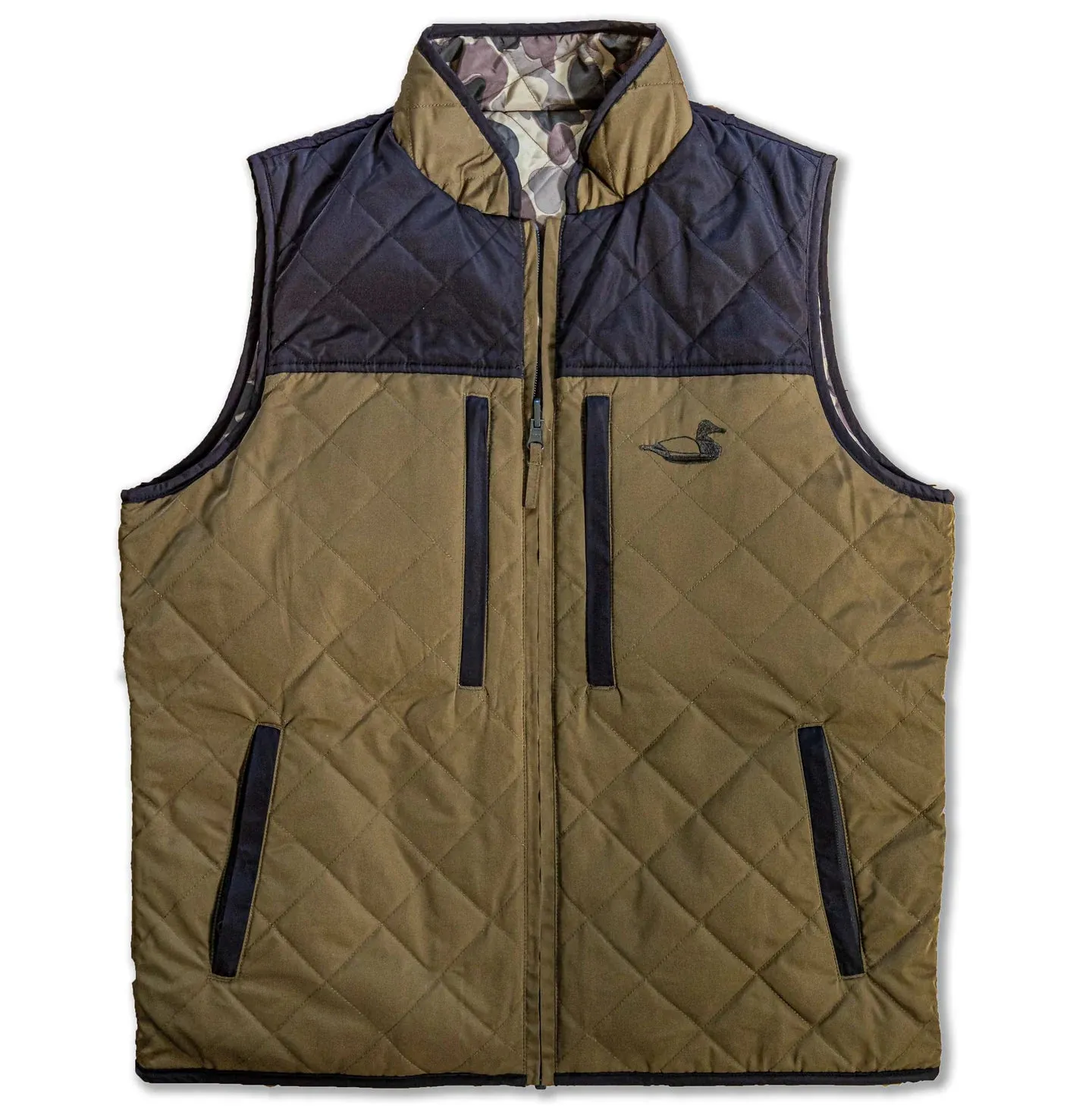Dixie Decoy SOUTH CREEK 2.0 REVERSIBLE VEST - FROGSKIN CAMO