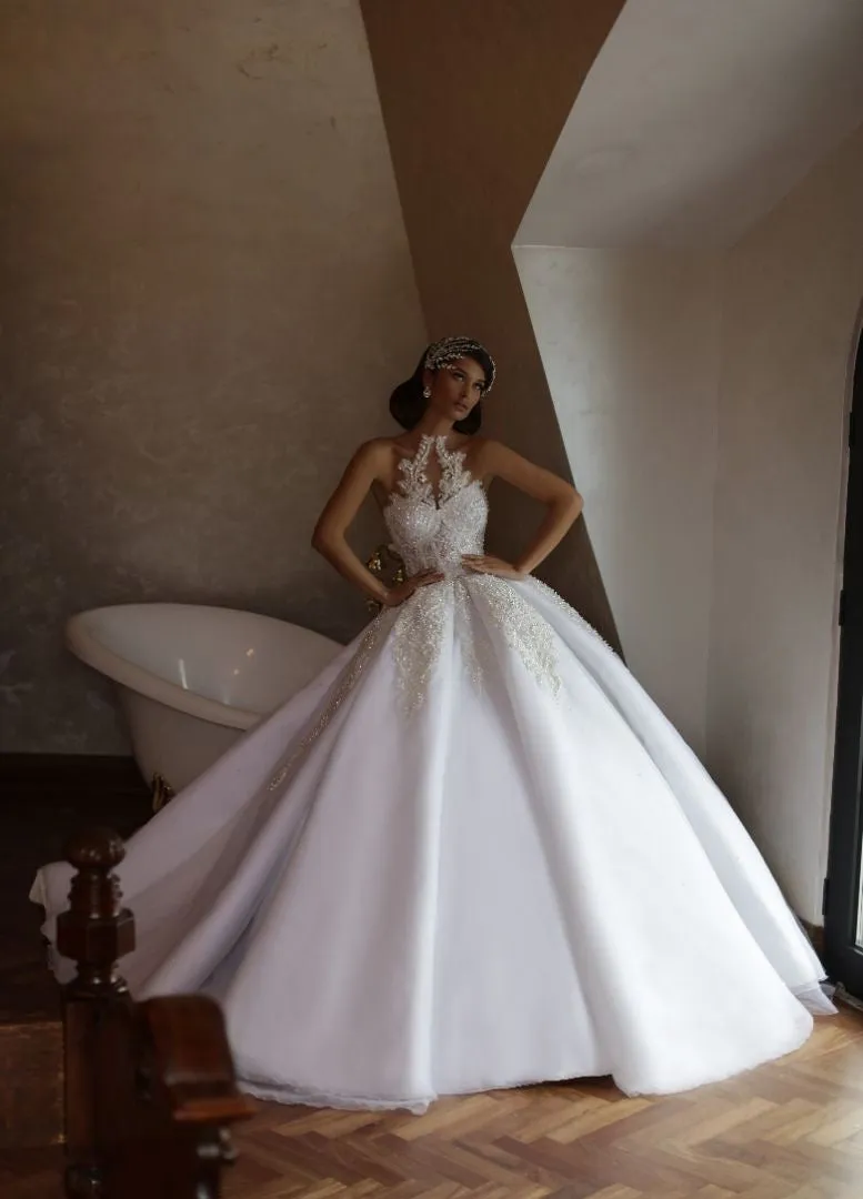 Fascinating White Wedding Dress