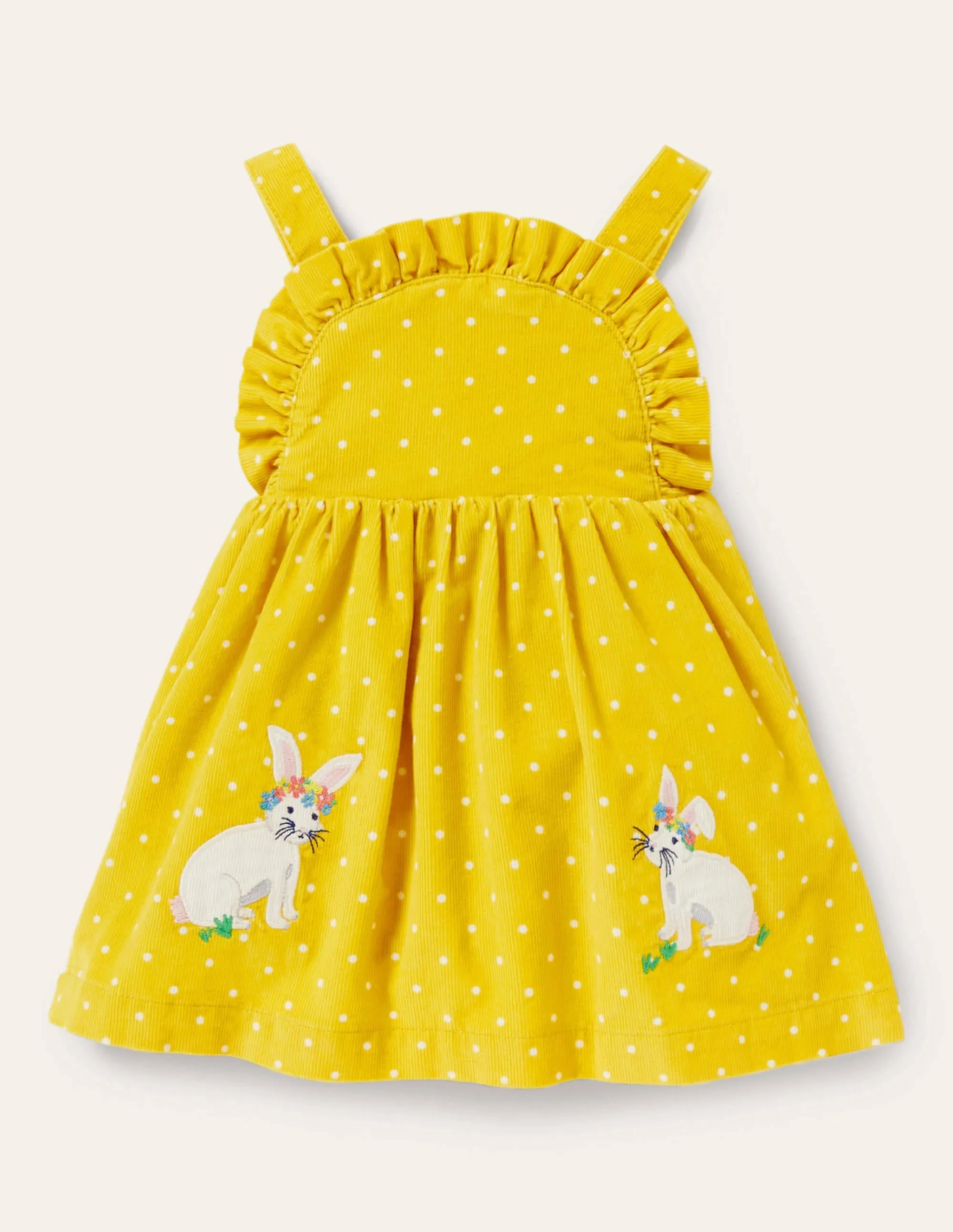 Fun Appliqué Patch Pinnie-Sweetcorn Pin Spot Bunnies