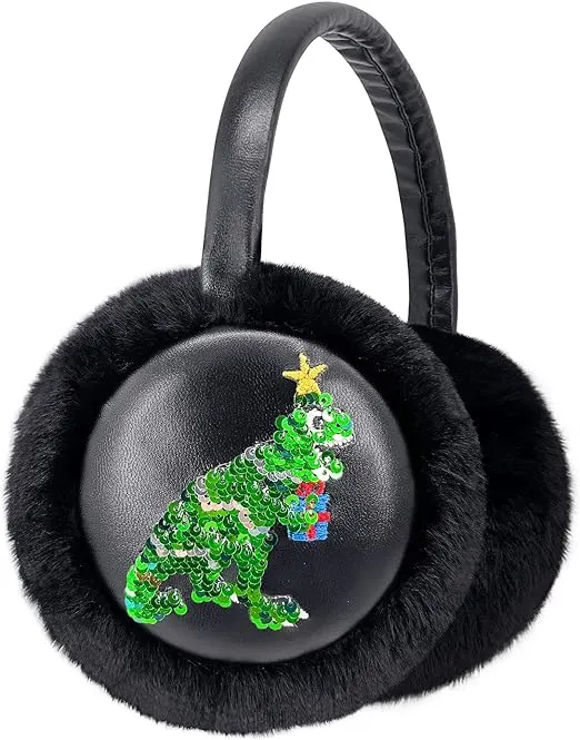 Gifts Treat Boys Earmuffs Kids Ear Muffs in Plush Adjustable Winter Warm Ear Warmers with Cute Animal Pattern Ear Covers for Boys
