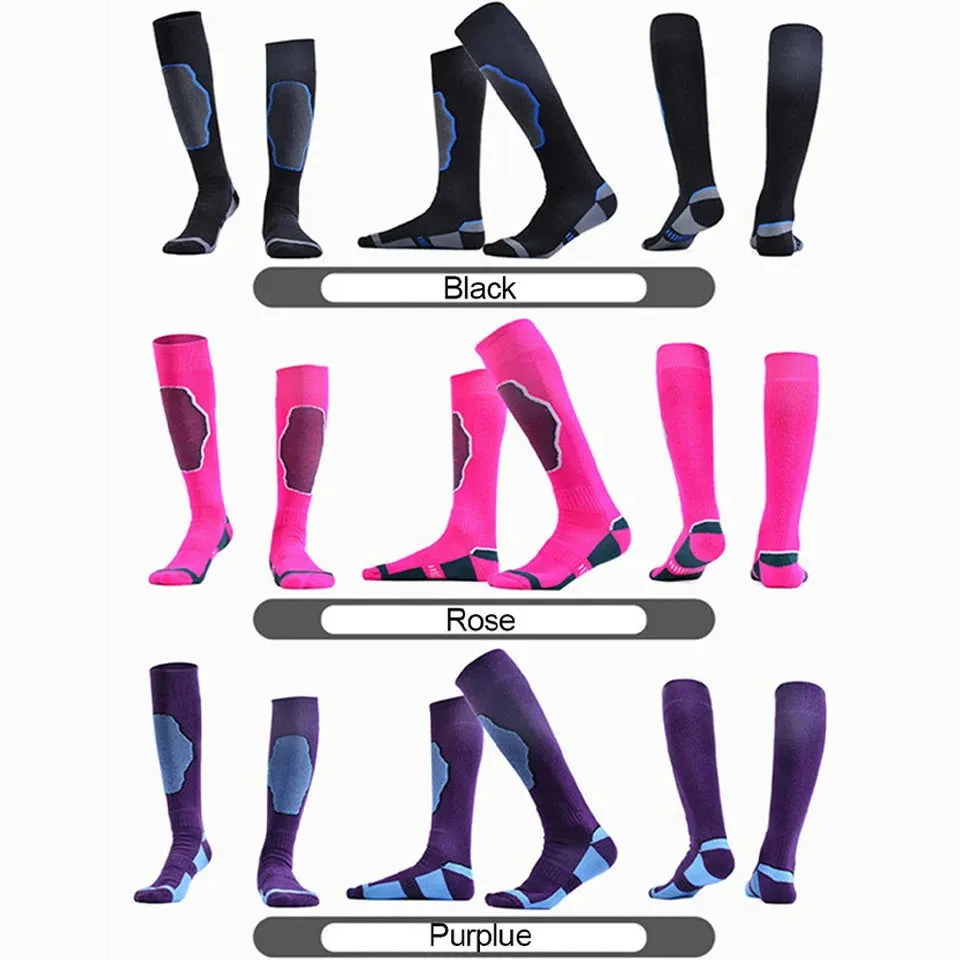KoKossi Winter Thicken Long Tube Hiking Ski Mountaineering Socks Women Men Terry Thick Bottom Skin-friendly Non-slip Warm Socks
