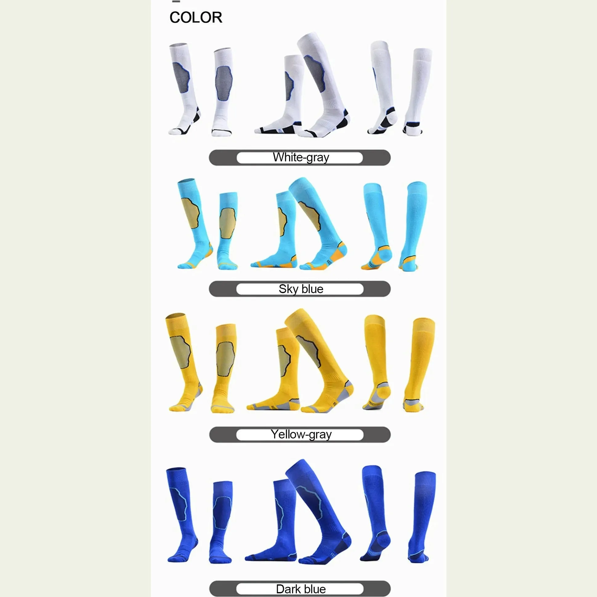 KoKossi Winter Thicken Long Tube Hiking Ski Mountaineering Socks Women Men Terry Thick Bottom Skin-friendly Non-slip Warm Socks