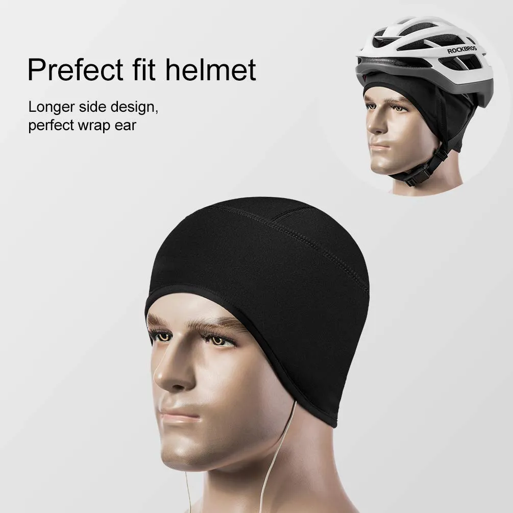 ROCKBROS Skull Cap Thermal Helmet Liner for Men Women Moisture Wicking Fits Under Helmets
