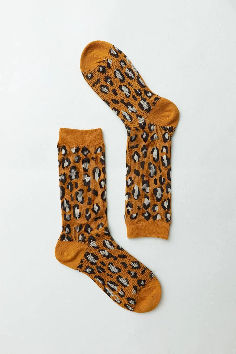  Soft Animal Print Leopard Knit Socks  Perfect for Winter