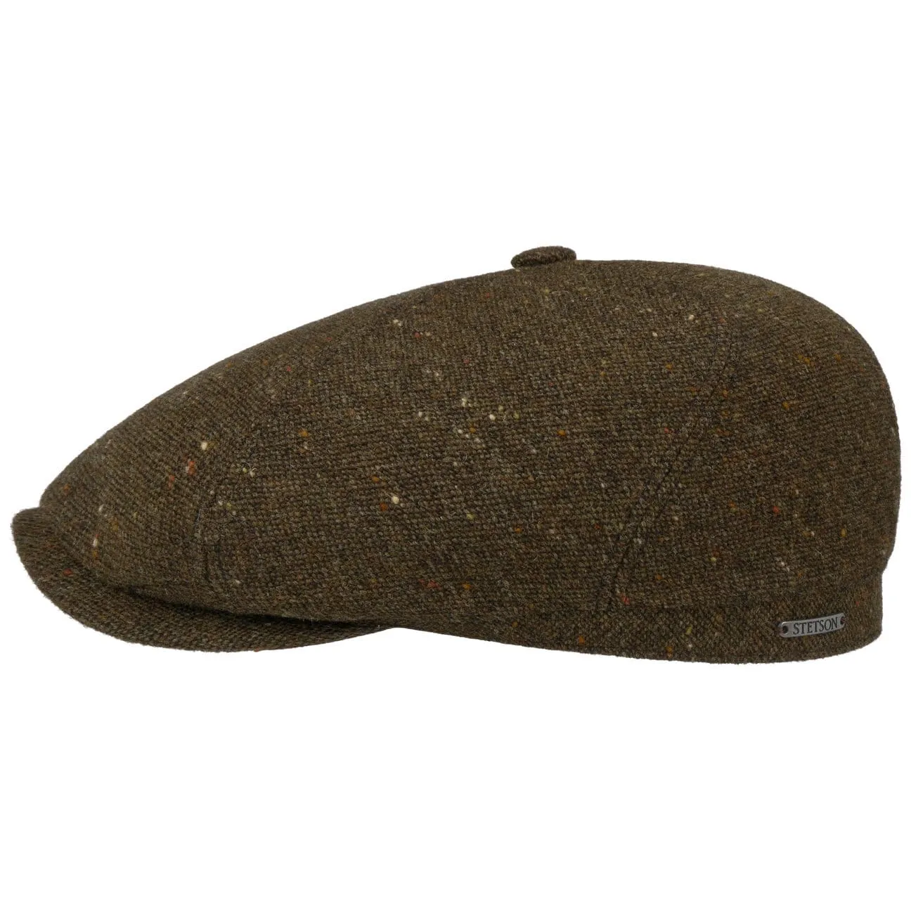 Standsfield 6 Panel Flat Cap by Stetson