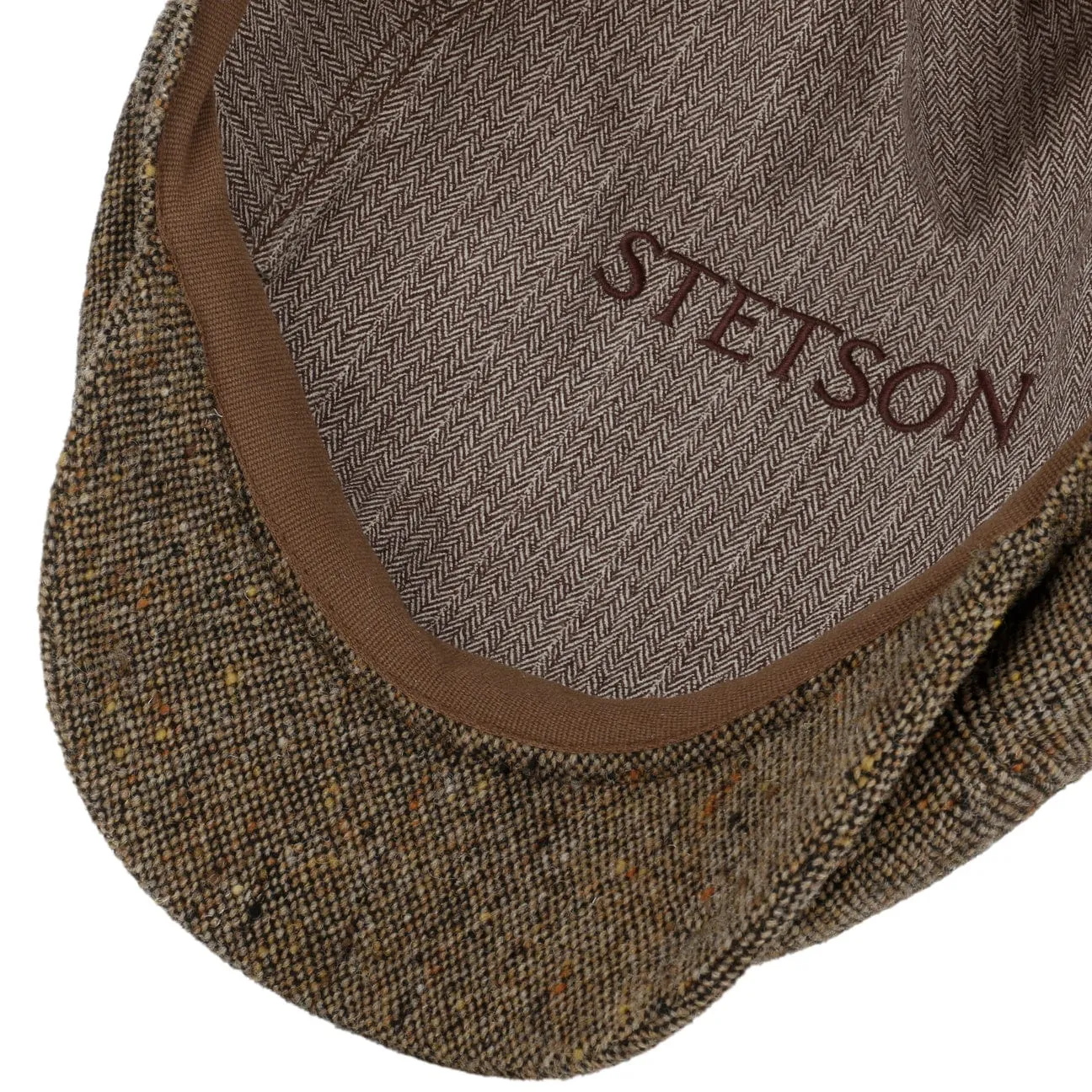 Standsfield 6 Panel Flat Cap by Stetson
