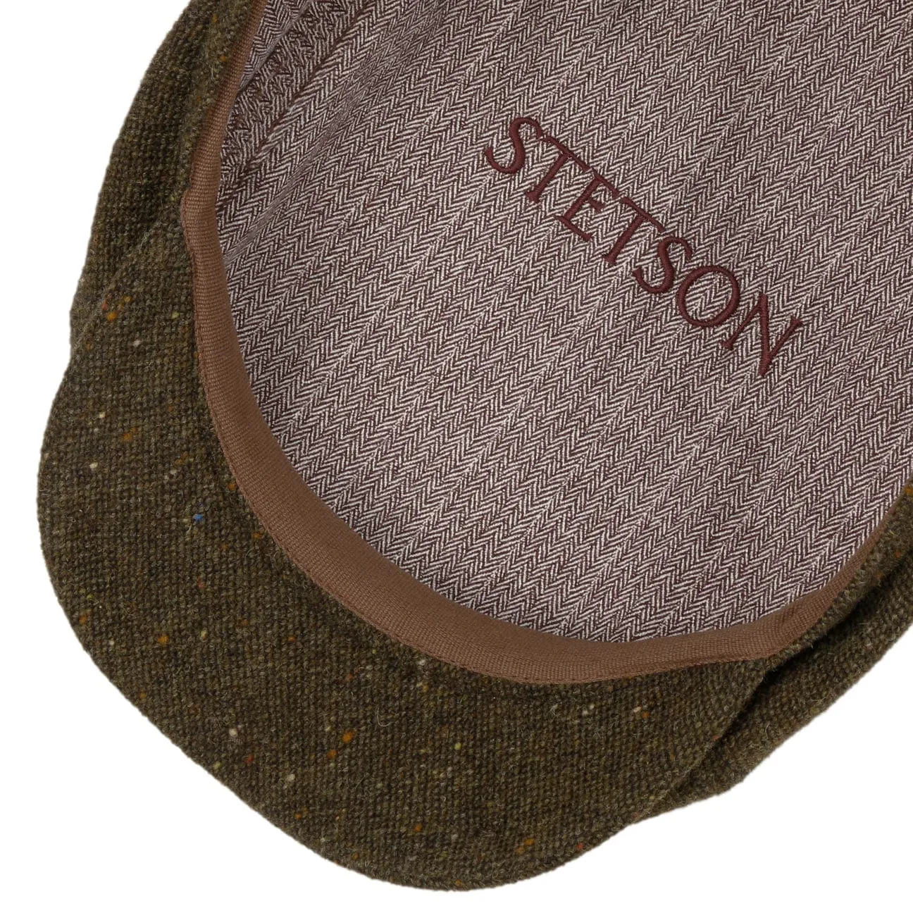 Standsfield 6 Panel Flat Cap by Stetson