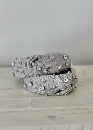 The Margo Studded Headband- Grey
