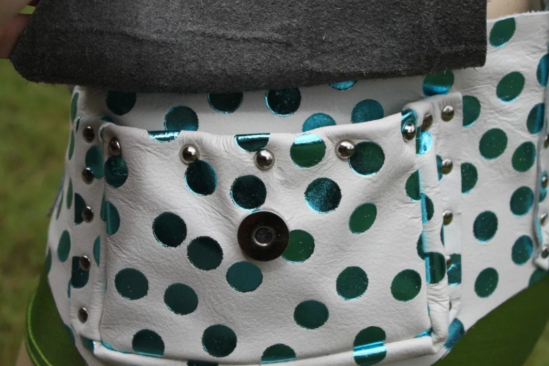 The POLKA, Leather Utility Belt, Fanny Pack, Pocket Belt, Festival Belt, Water Goddess Belt, Hippie Festival Belt, Burning Man Belt