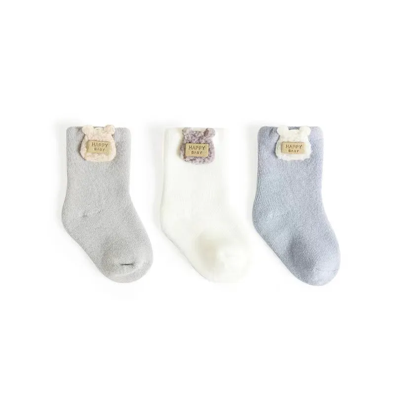 Vivi Winter Thick Baby Socks [Set of 3]