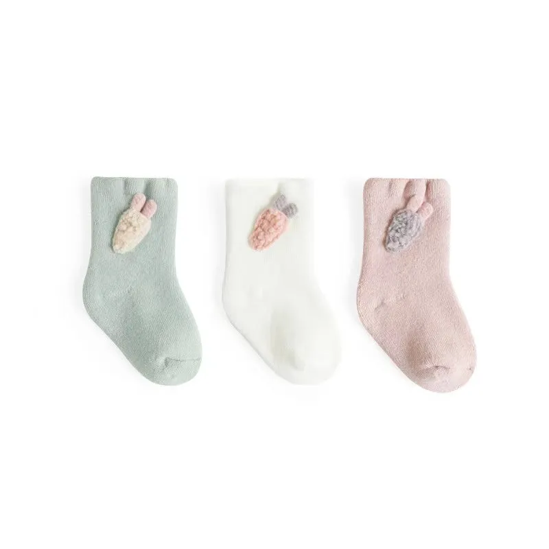 Vivi Winter Thick Baby Socks [Set of 3]